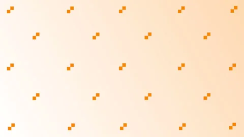 Simple halftone orange and white square pattern background Stock Footage 272623043