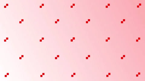 Simple halftone red and white square pattern background Stock Footage 272622667