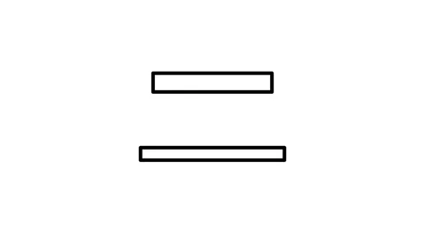 A simple hamburger icon set against a black background, commonly used for m.. Stock Footage 332763340