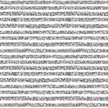 Simple hand drawing back gorizontal silver lines seamless pattern, background 库存插图