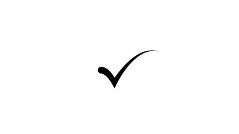 Simple Hand Drawn Checkmark Icon Design Analysis Stock Footage 331756230