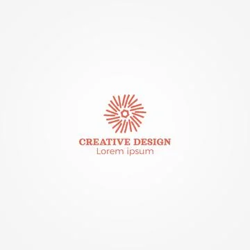 Simple Hand Drawn Creative Design Logo Vector EPS10 Illustrazione stock