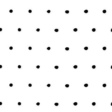 Simple hand drawn geometric pattern. Abstract spots, dashes, circles, in black Stock Illustration