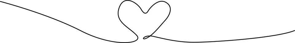 A simple hand-drawn heart connected by a delicate line and small dot to a c.. Stock Illustration