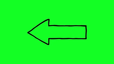 Simple hand-drawn icon graphic animation on a green background. Stock Footage 312356856