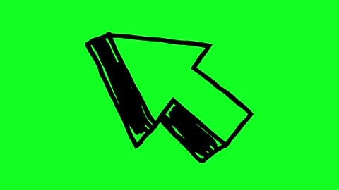 Simple hand-drawn icon graphic animation on a green background. Stock Footage 312356864