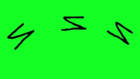 Simple hand-drawn icon graphic animation on a green background. Stock Footage 312356876