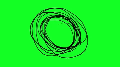 Simple hand-drawn icon graphic animation on a green background. Stock Footage 312356883