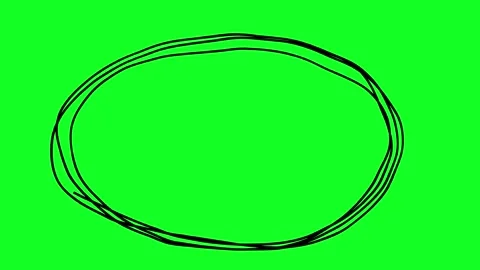 Simple hand-drawn icon graphic animation on a green background. Stock Footage 312356896