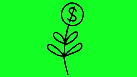 Simple hand-drawn icon graphic animation on a green background. Stock Footage 312356912