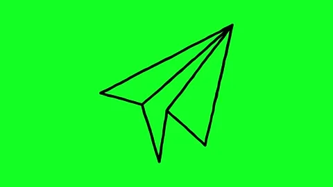 Simple hand-drawn icon graphic animation on a green background. Stock Footage 312356920