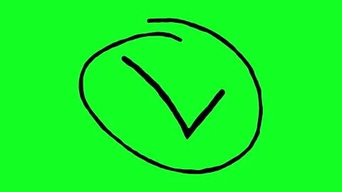 Simple hand-drawn icon graphic animation on a green background. Stock Footage 312356931