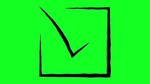 Simple hand-drawn icon graphic animation on a green background. Stock Footage 312356933