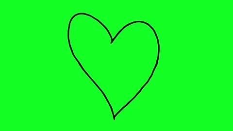 Simple hand-drawn icon graphic animation on a green background. Stock Footage 312357960