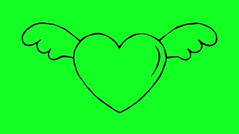 Simple hand-drawn icon graphic animation on a green background. Stock Footage 312357967