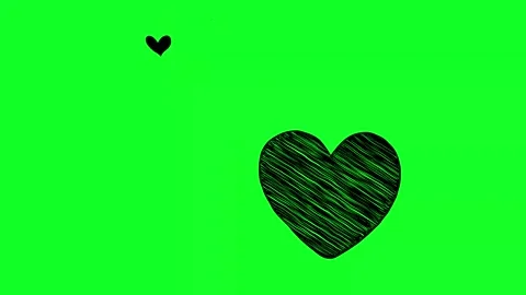 Simple hand-drawn icon graphic animation on a green background. Stock Footage 312357968