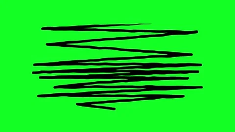 Simple hand-drawn icon graphic animation on a green background. Stock Footage 312358016