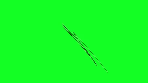 Simple hand-drawn icon graphic animation on a green background. Stock Footage 312358018