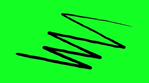 Simple hand-drawn icon graphic animation on a green background. Stock Footage 312358022