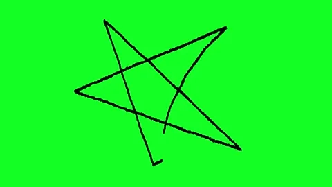 Simple hand-drawn icon graphic animation on a green background. Stock Footage 312358023