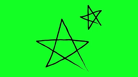 Simple hand-drawn icon graphic animation on a green background. Stock Footage 312358025
