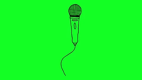 Simple hand-drawn icon graphic animation on a green background. Stock Footage 312358036