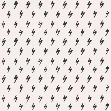 Simple hand-drawn ink doodles, seamless pattern, abstract geometric backgroun Stock Illustration