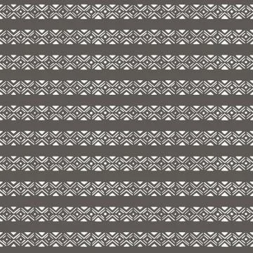 Simple hand-drawn pattern with geometric ornament. Vector illustration Stockillustratie