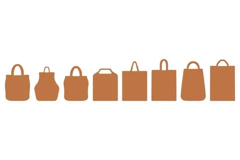 Simple handbag Illustration set design Stock Illustration