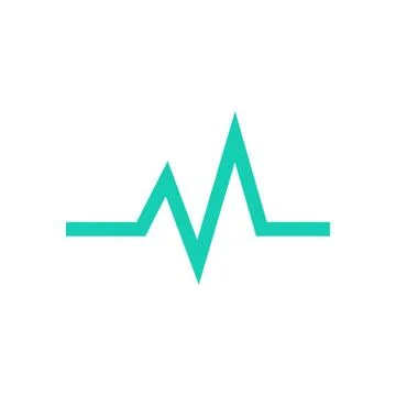 Simple Heart Beat Wave Stock Illustration