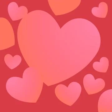 Simple Heart Frame for Valentines Day Stock-Illustration