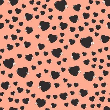 Simple heart sharp vector seamless pattern color beautiful celebrate bright イラスト素材
