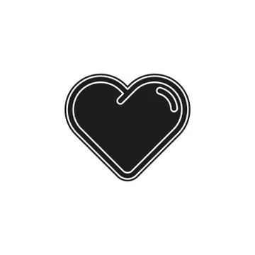 Simple Hearth Vector Icon Ilustración de archivo