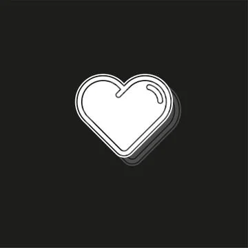 Simple Hearth Vector Icon Ilustración de archivo