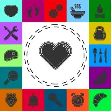 Simple Hearth Vector Icon Ilustración de archivo