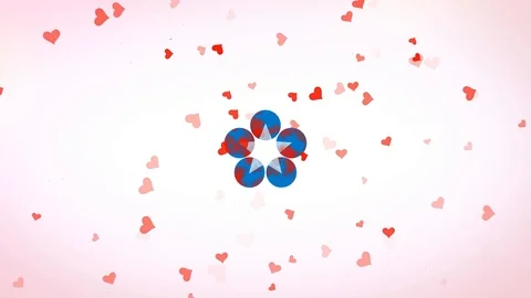 Simple Hearts Logo Reveal Stock After Effects