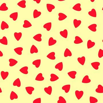 Simple hearts seamless pattern,endless chaotic texture made of tiny heart sil Stock Illustration
