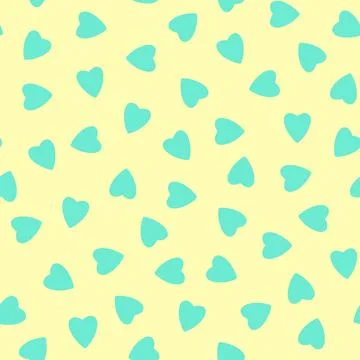 Simple hearts seamless pattern,endless chaotic texture made of tiny heart sil Stock Illustration