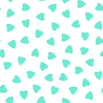 Simple hearts seamless pattern,endless chaotic texture made of tiny heart sil Stock Illustration