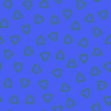 Simple hearts seamless pattern,endless chaotic texture made of tiny heart sil Stock Illustration
