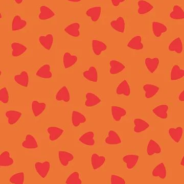 Simple hearts seamless pattern,endless chaotic texture made of tiny heart sil Stock Illustration
