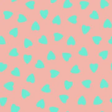 Simple hearts seamless pattern,endless chaotic texture made of tiny heart sil Stock Illustration