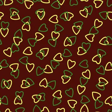 Simple hearts seamless pattern,endless chaotic texture made of tiny heart sil Stock Illustration
