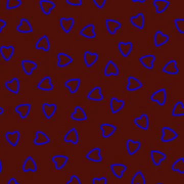 Simple hearts seamless pattern,endless chaotic texture made of tiny heart sil Stock Illustration