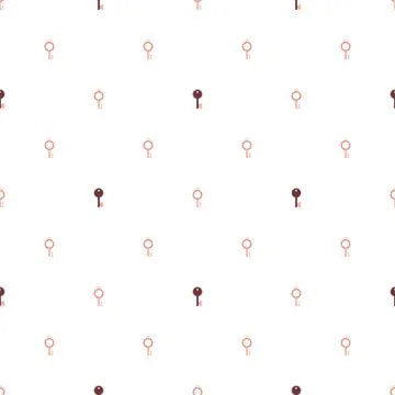 Simple hearts seamless vector pattern. Valentines day background. Flat design Stock Illustration