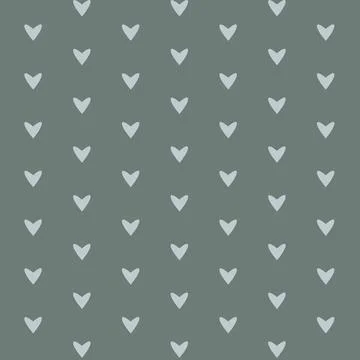 Simple hearts seamless vector pattern. Valentines day background. Stock Illustration