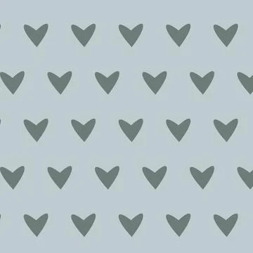 Simple hearts seamless vector pattern. Valentines day background. Stock Illustration