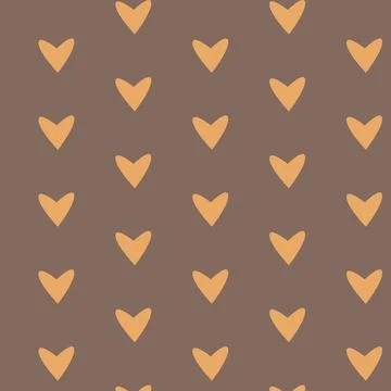 Simple hearts seamless vector pattern. Valentines day background. Stock Illustration