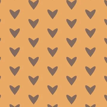 Simple hearts seamless vector pattern. Valentines day background. Stock Illustration