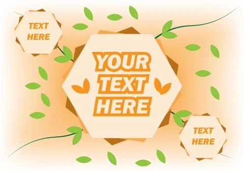 Simple hexagon background for templates Stock Illustration